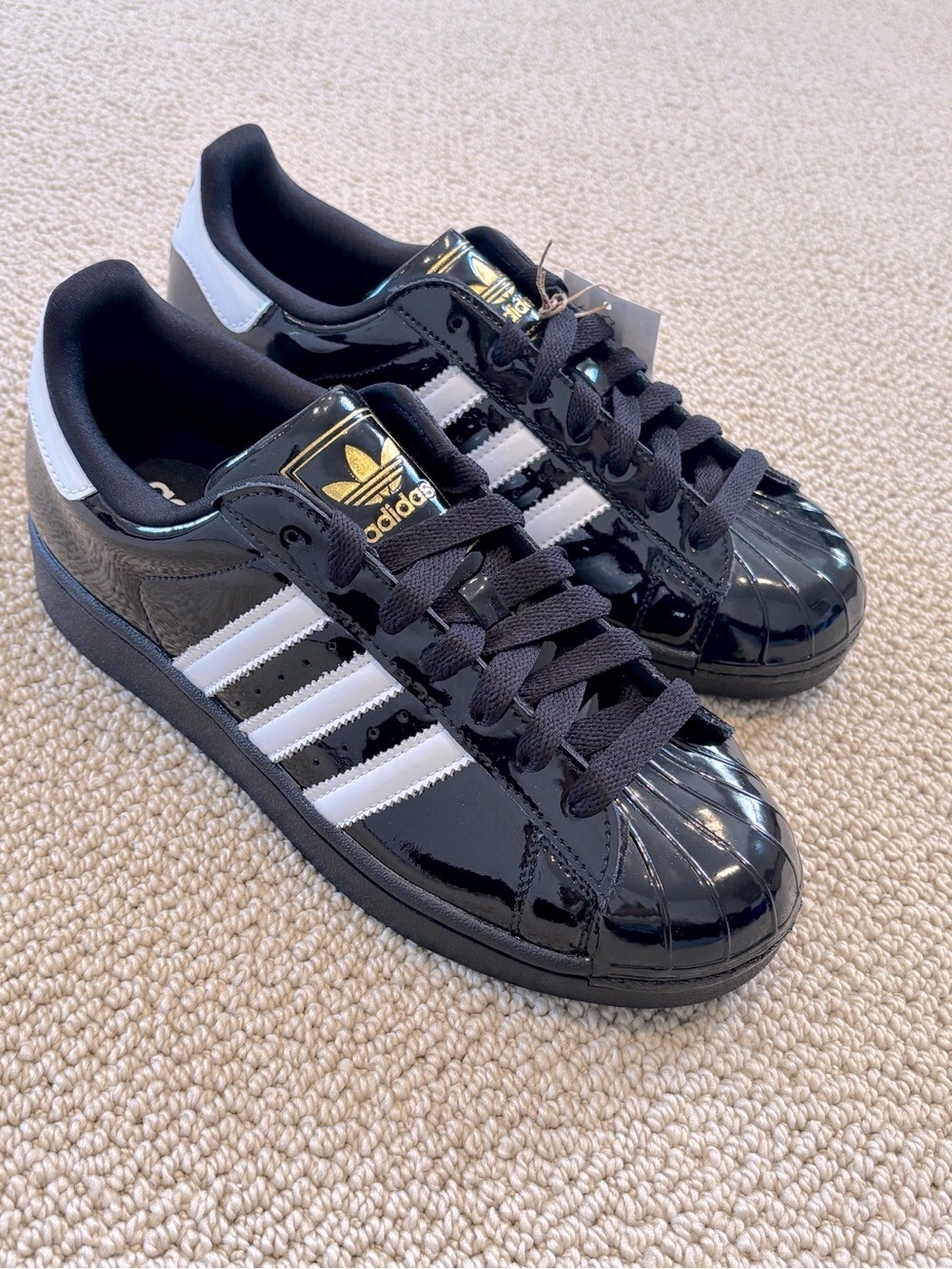 New Adidas SUPERSTAR II W Patent Leather Sneakers